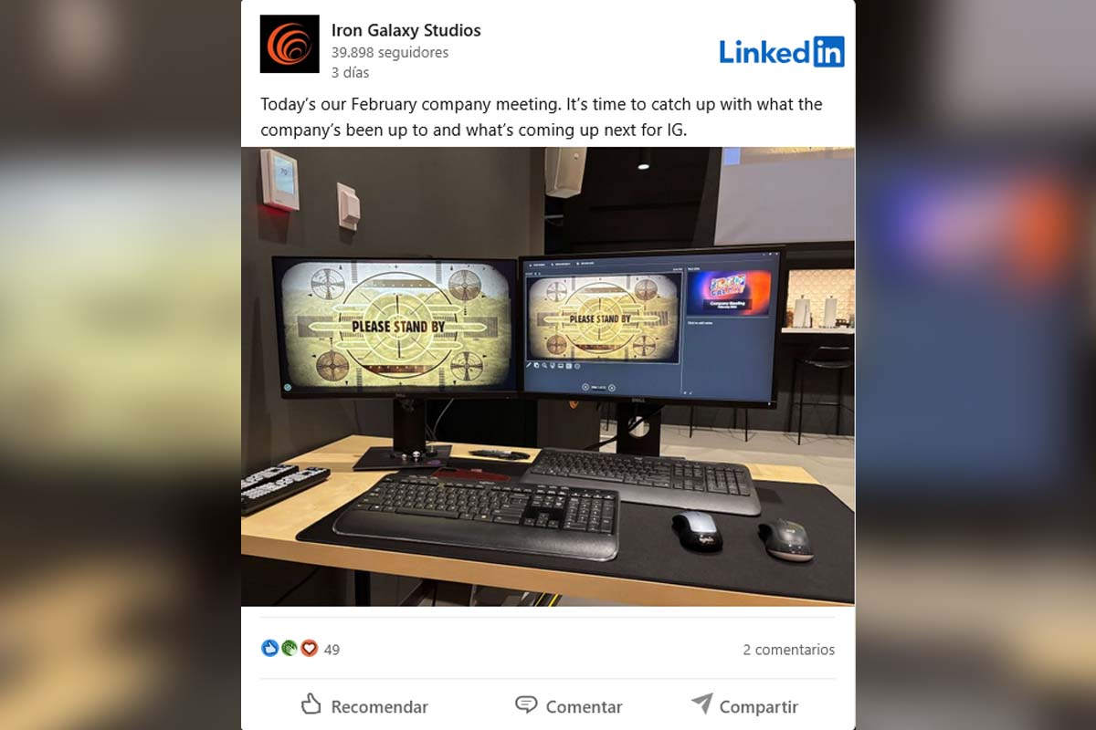 La señal que disparó la teoría surgió en el perfil de Iron Galaxy Studios en LinkedIn