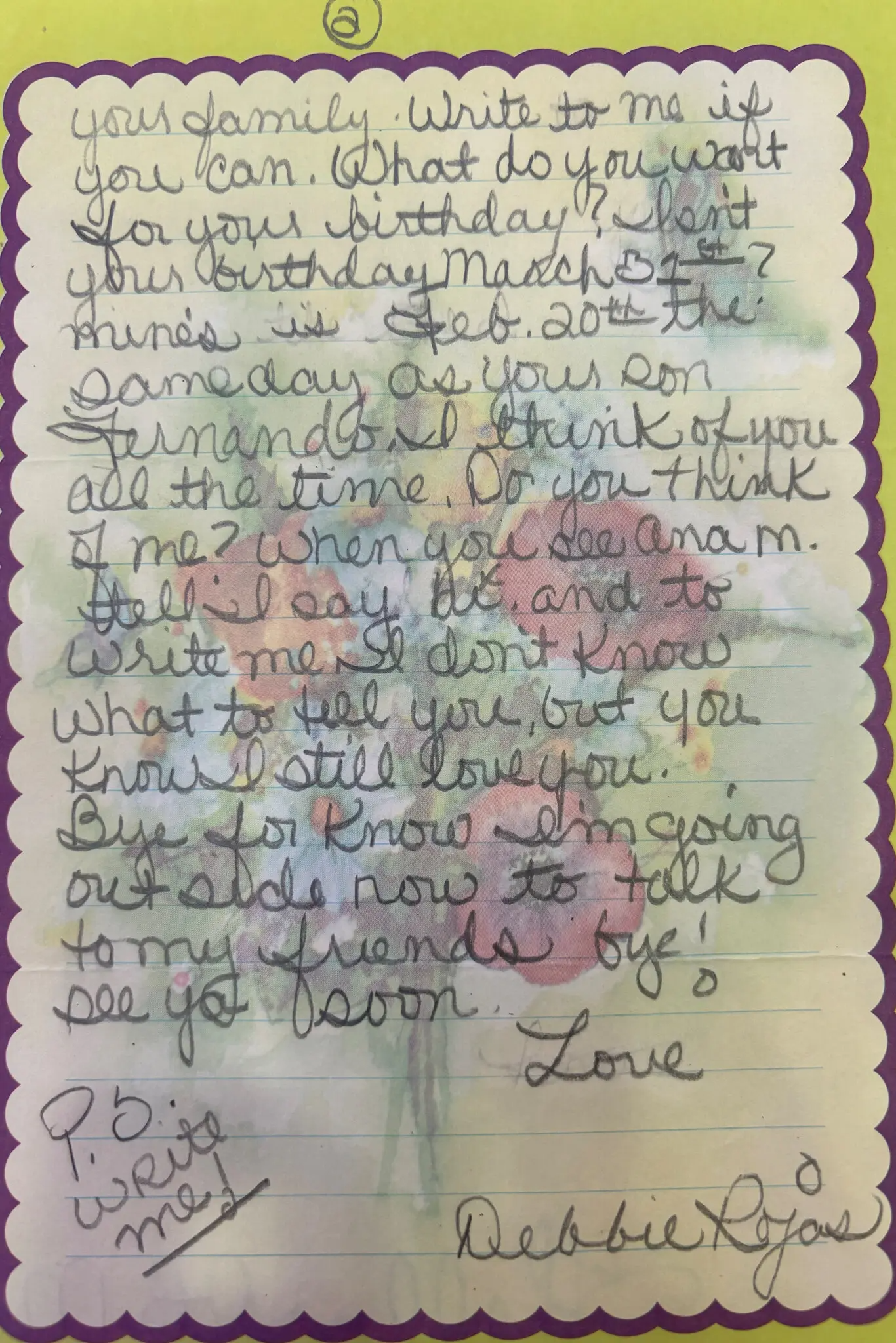 Chavez escribía poemas a la joven Debra Rojas, de quien abusó sexualmente en repetidas ocasiones