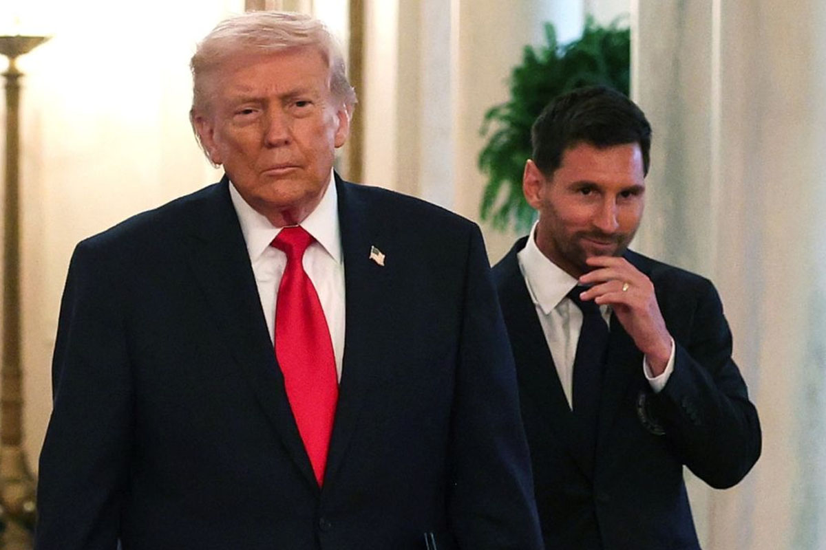 Donald Trump and Lionel Messi