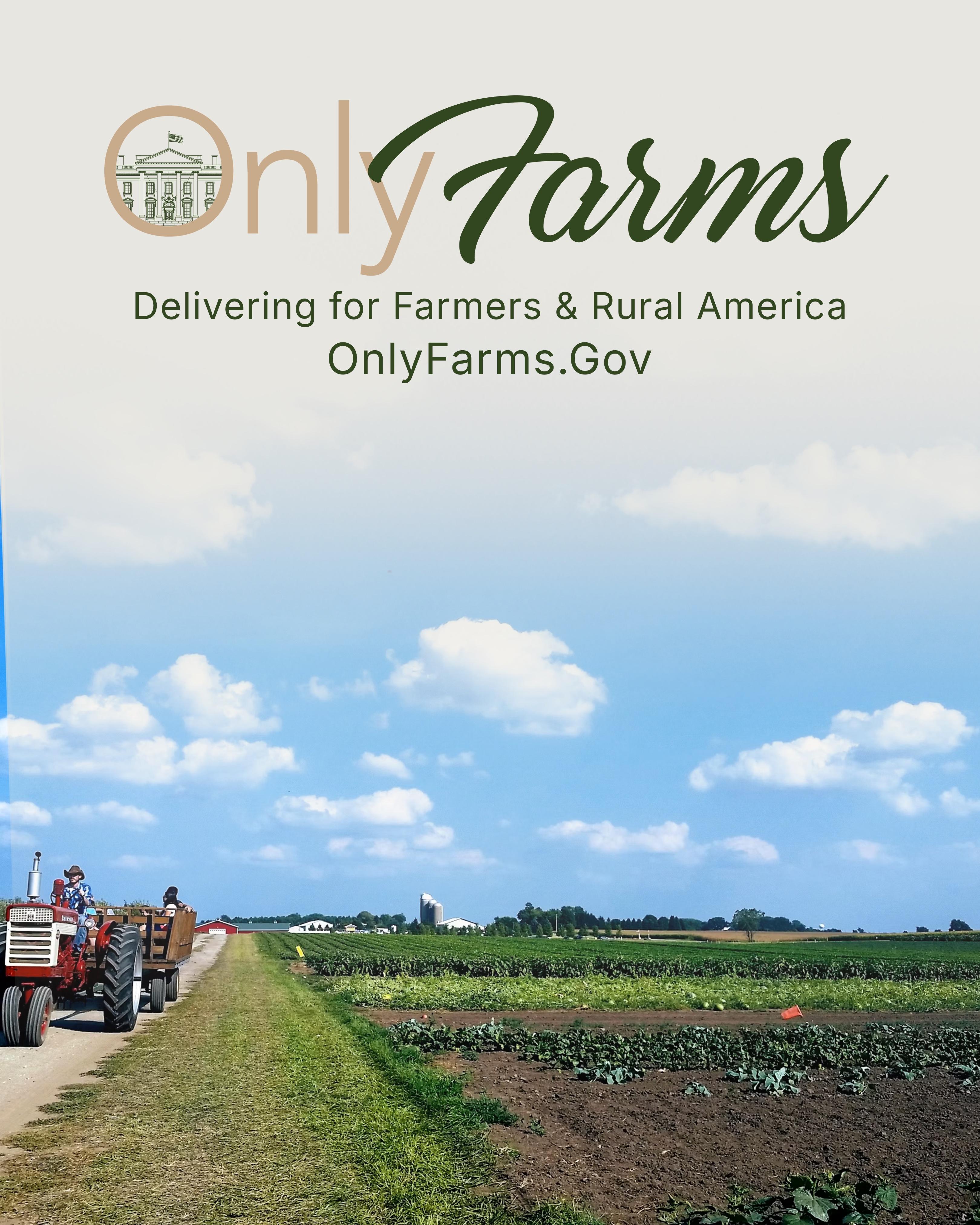 The Trump administration launched the “OnlyFarms” program, aimed at strengthening the agricultural sector in the United States