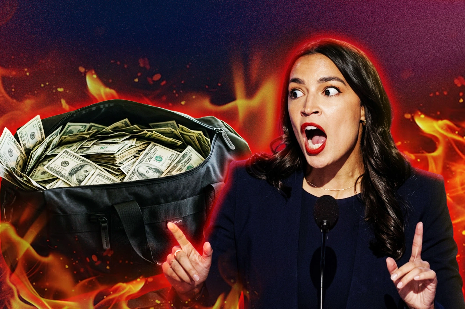 Communist MP Alexandria Ocasio-Cortez was denounced for embezzlement