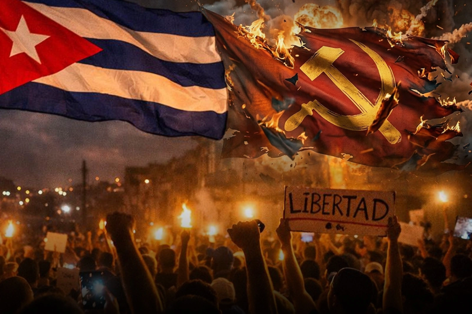 Incendiaron una sede del Partido Comunista en Cuba durante una protesta por los cortes de luz