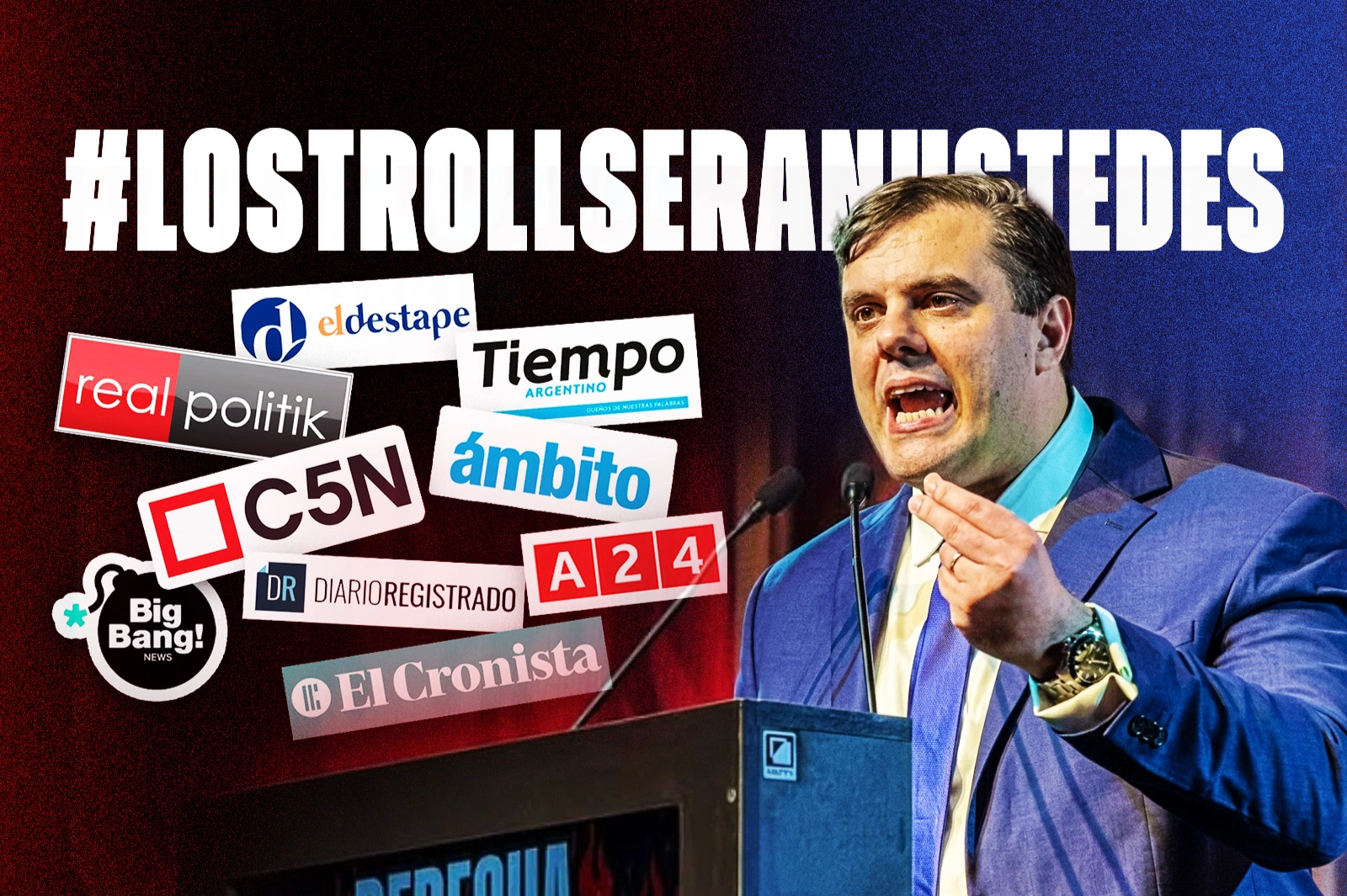 #LosTrollsEranUstedes leads the trends after illegal Russian funding was revealed to Argentine media