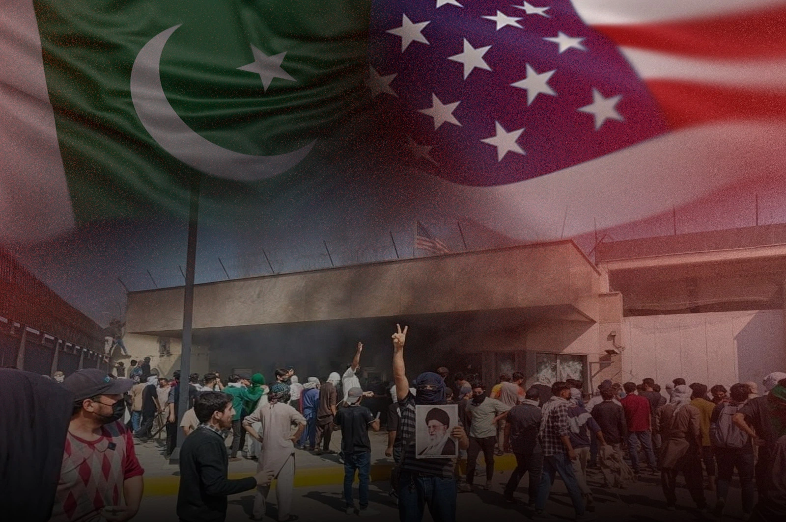 A bloody assault on the US consulate in Pakistan left at least nine dead