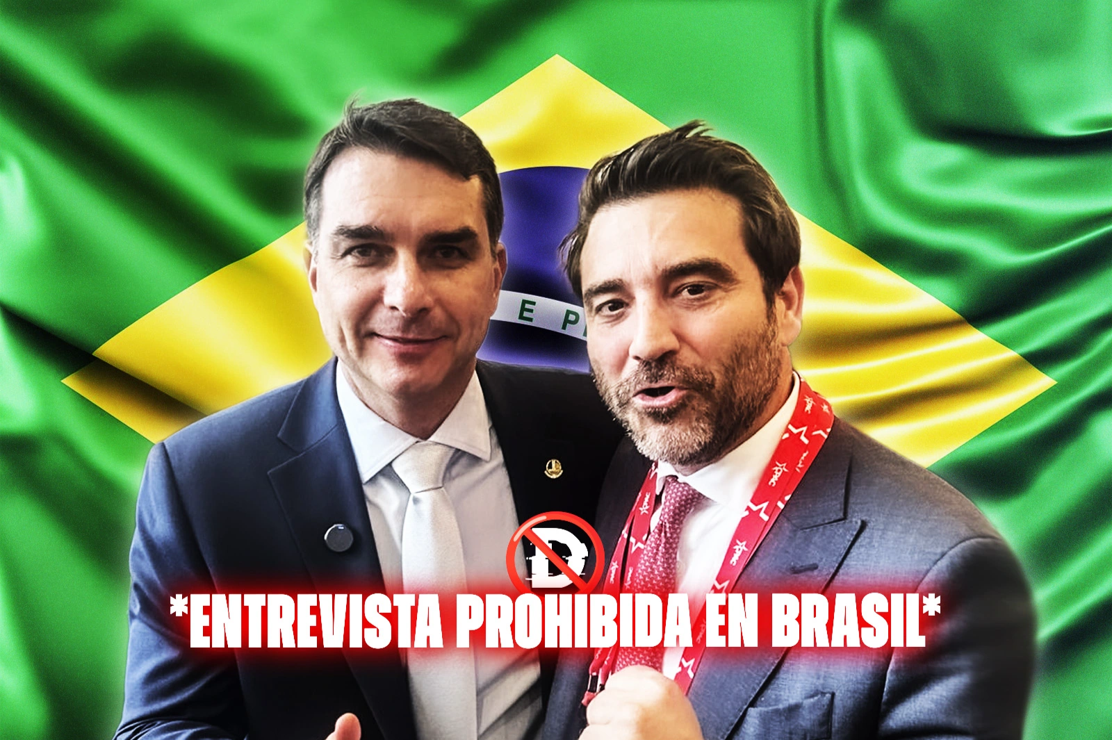 Flavio Bolsonaro fue entrevistado por Javier Negre en CPAC Texas