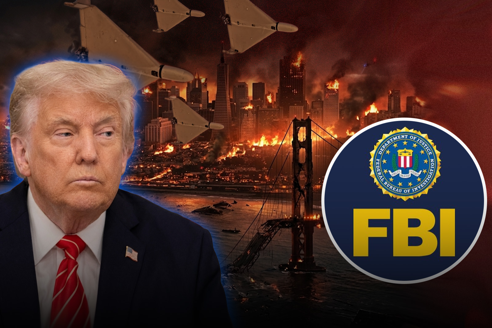 El FBI de Trump alertó sobre un posible ataque iraní con drones en la costa de California