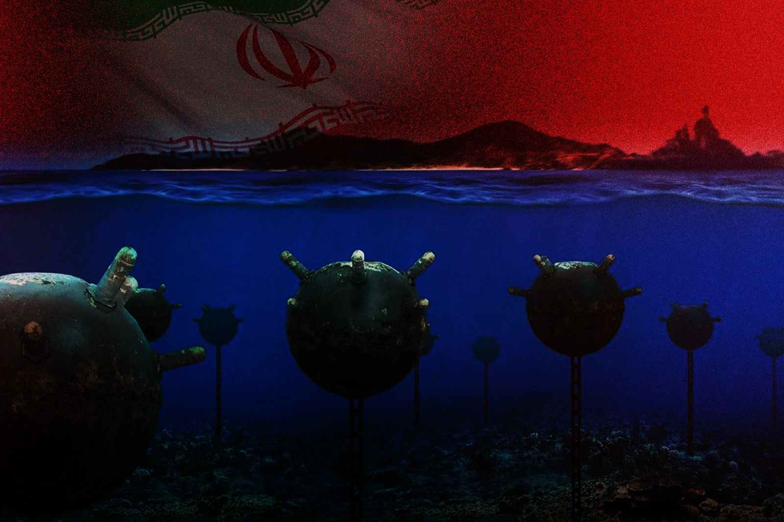 Iran planted mines in the Strait of Hormuz and causes a new escalation of international tension