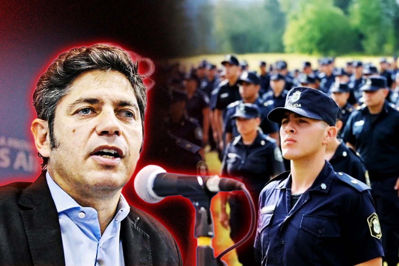 “Pay for the increases!” : Kicillof was booed at an act of the Buenos Aires Police