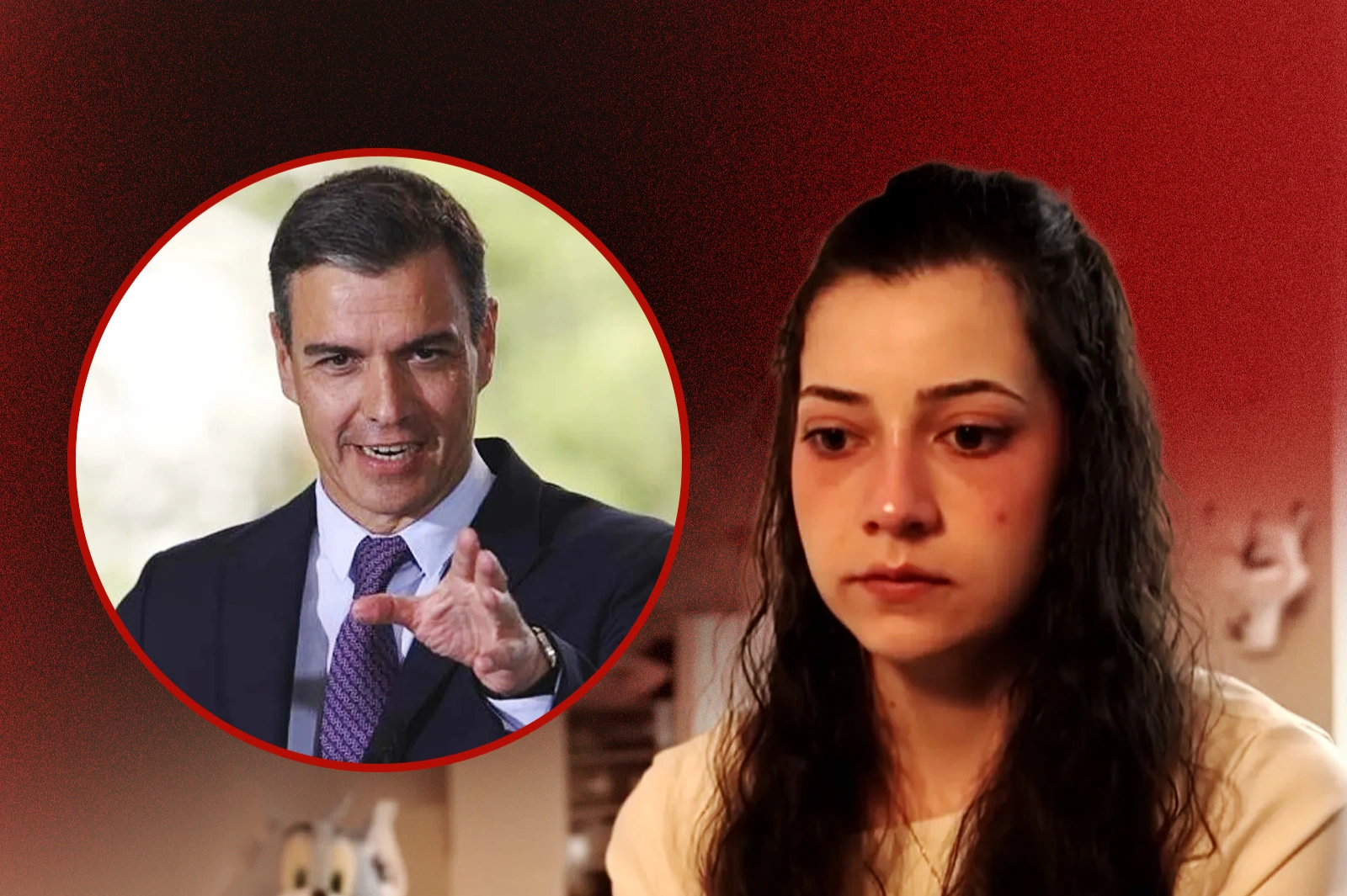 Pedro Sánchez y Noelia Castillo Ramos