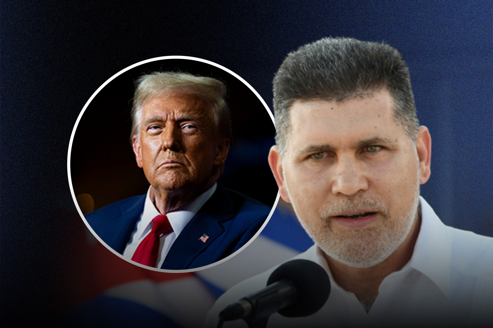 Trump and Oscar Perez-Oliva Fraga.