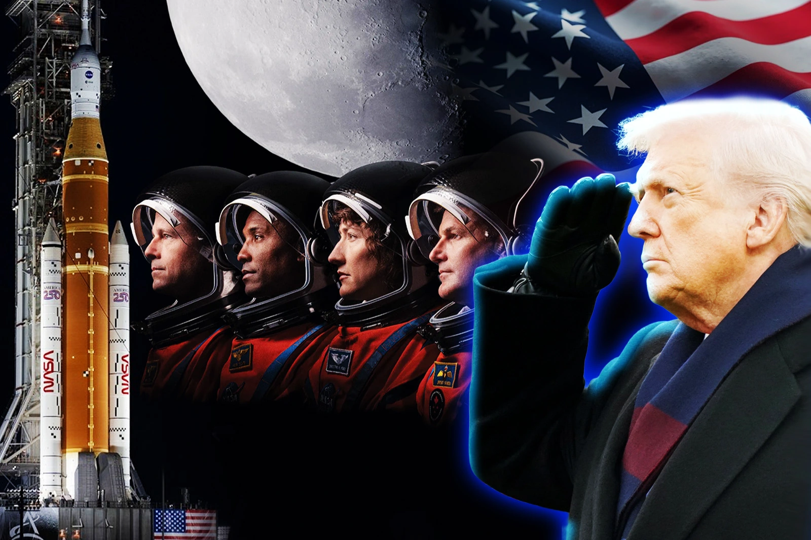 Trump celebrated the return of the US to the Moon: “The United States doesn't just compete, it dominates”