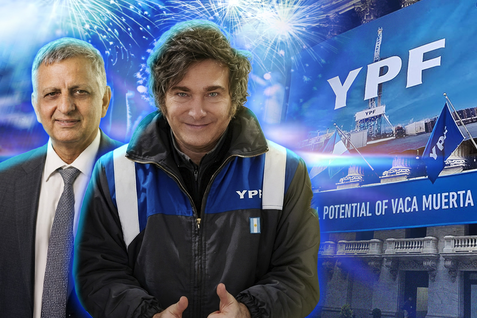 Javier Milei and Horacio Marín.