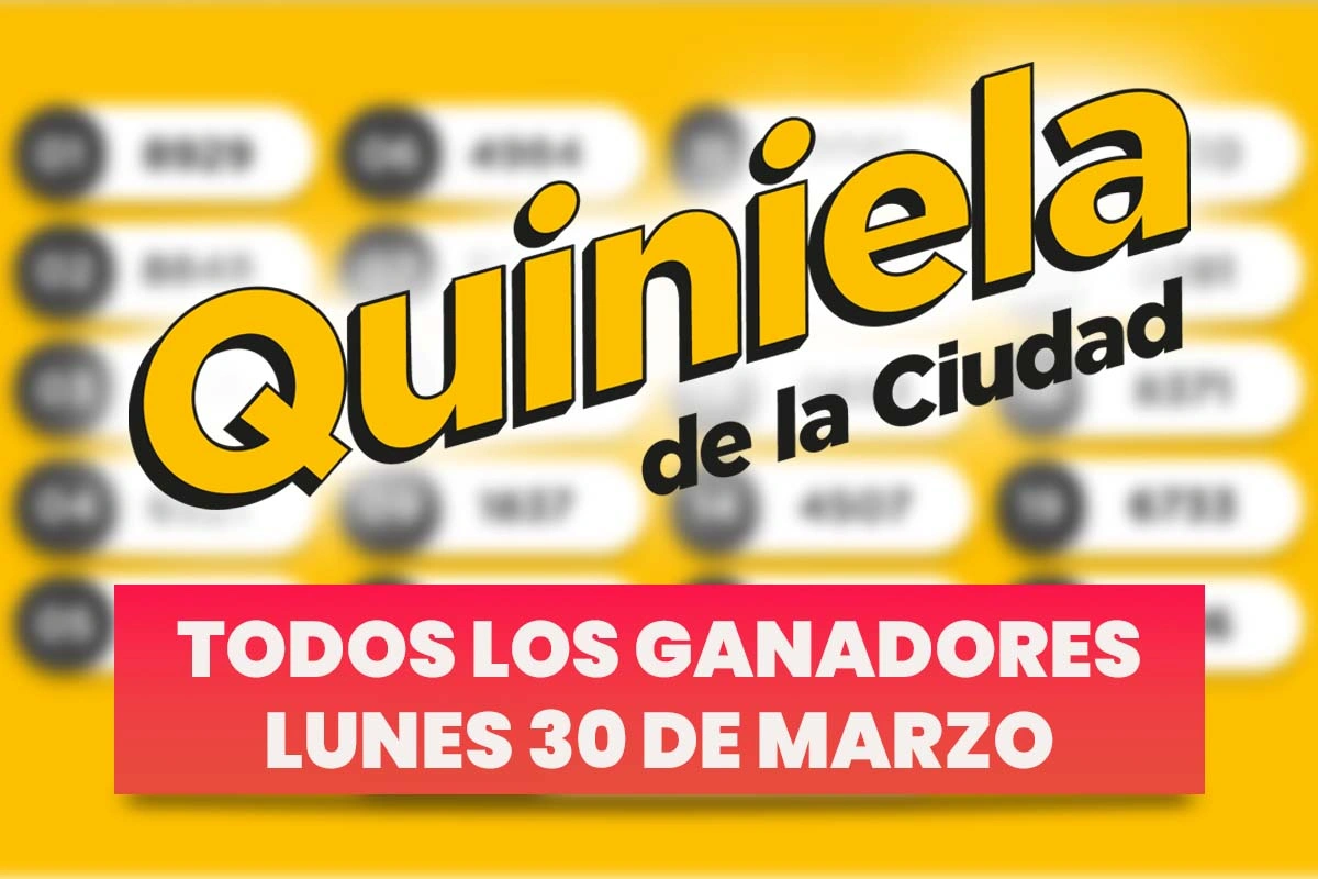 Quiniela Nacional: todos los números ganadores del lunes 30 de marzo
