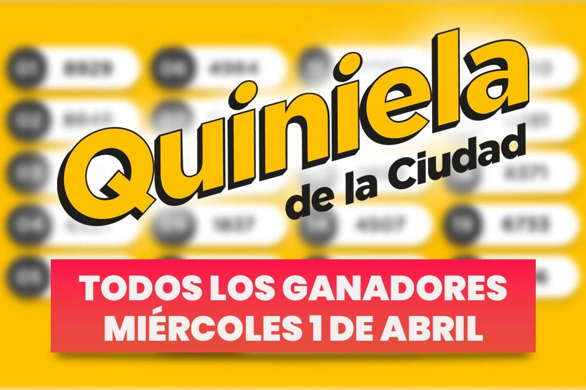 Quiniela Nacional: todos los números ganadores del miércoles 1 de abril