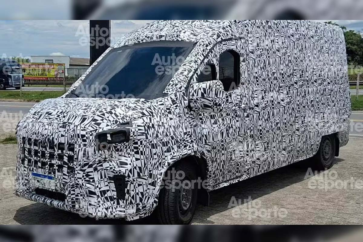 How is the new Volkswagen van being tested on the street
