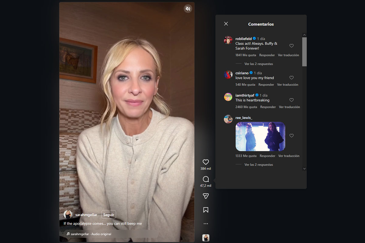 Sarah Michelle Gellar confirmed the cancellation of the Buffy revival