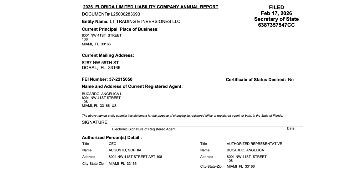 Key document for the complaint