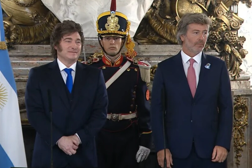 Milei tomó juramento a Juan Bautista Mahiques como nuevo ministro de Justicia en Casa Rosada
