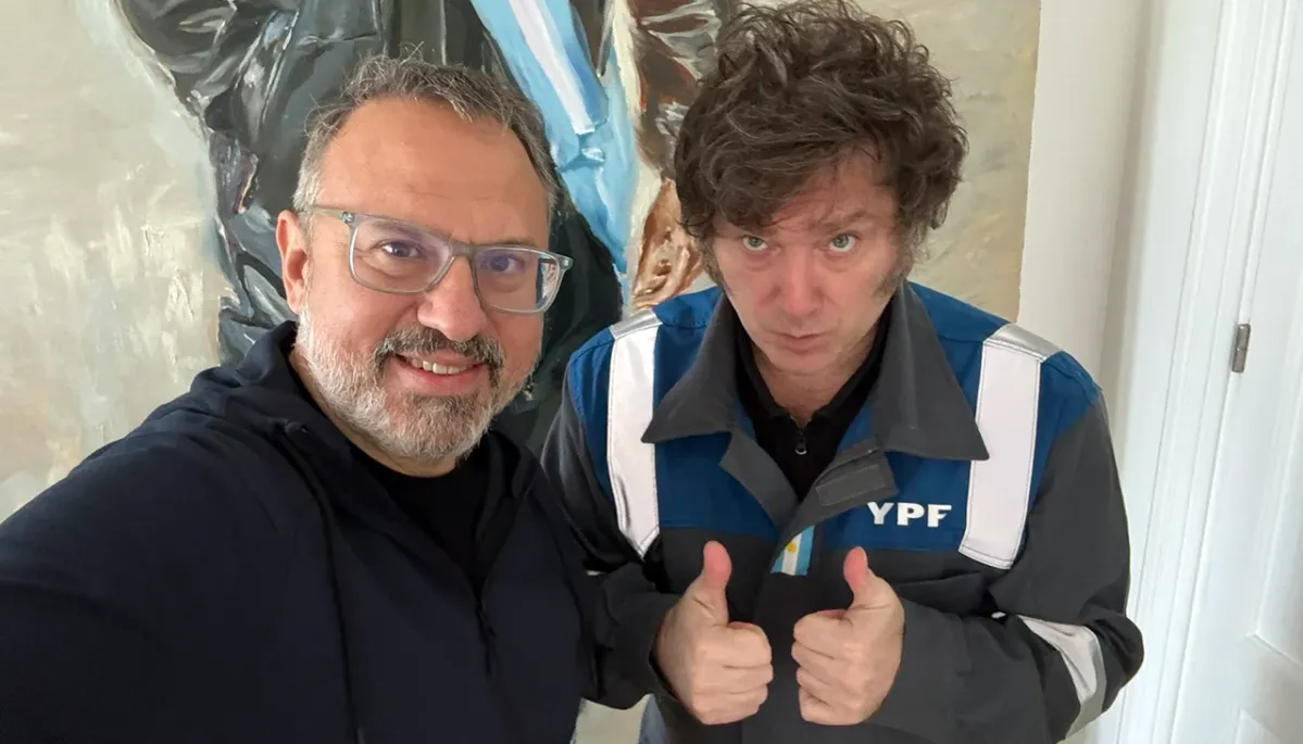 Javier Milei and Diego Valenzuela.