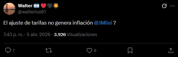 La consulta de un usuario en Twitter llegó al presidente.