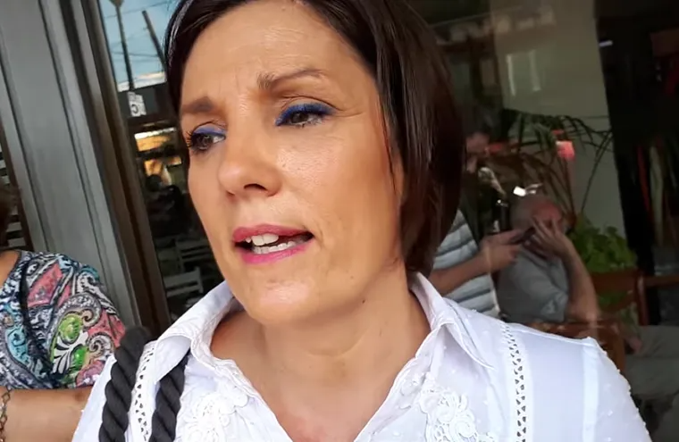 Andrea Vázquez, his ex-wife