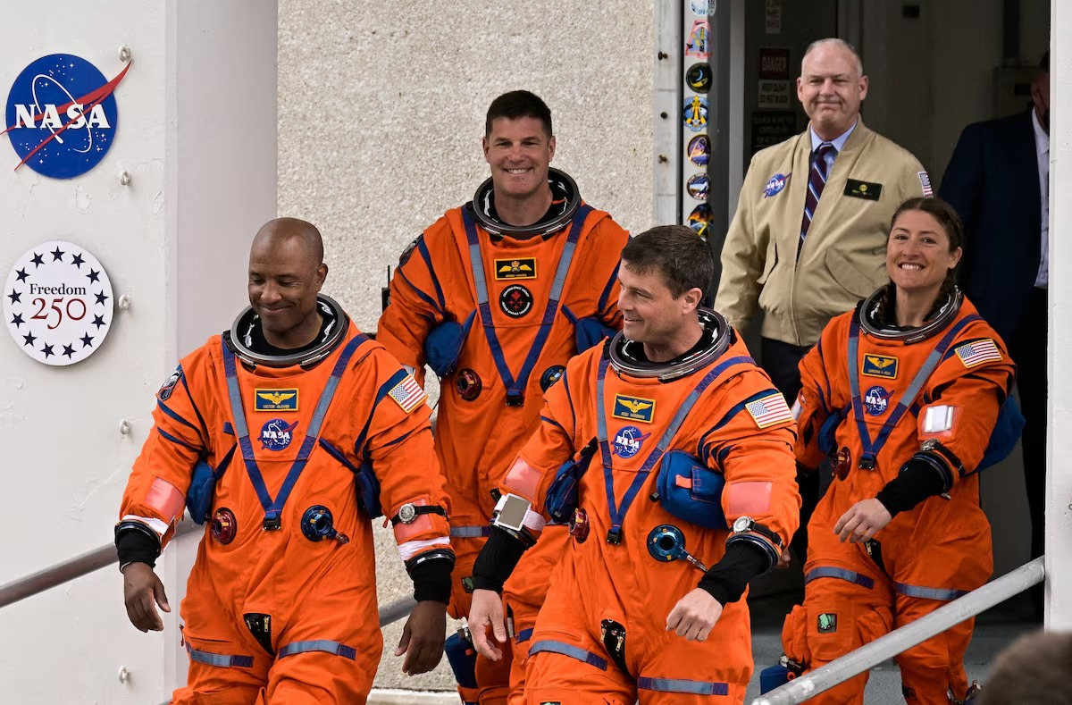 The crew members of space travel.