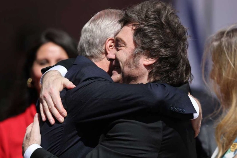 Javier Milei participó de la asunción del derechista José Antonio Kast en Chile