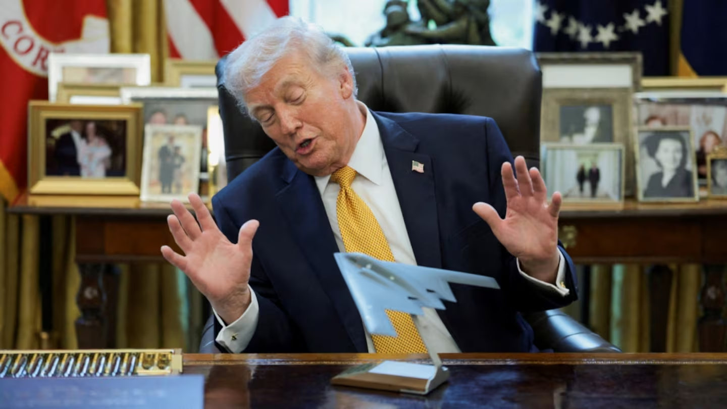 Donald Trump brindó una conferencia de prensa