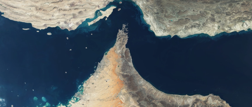 The Strait of Hormuz.