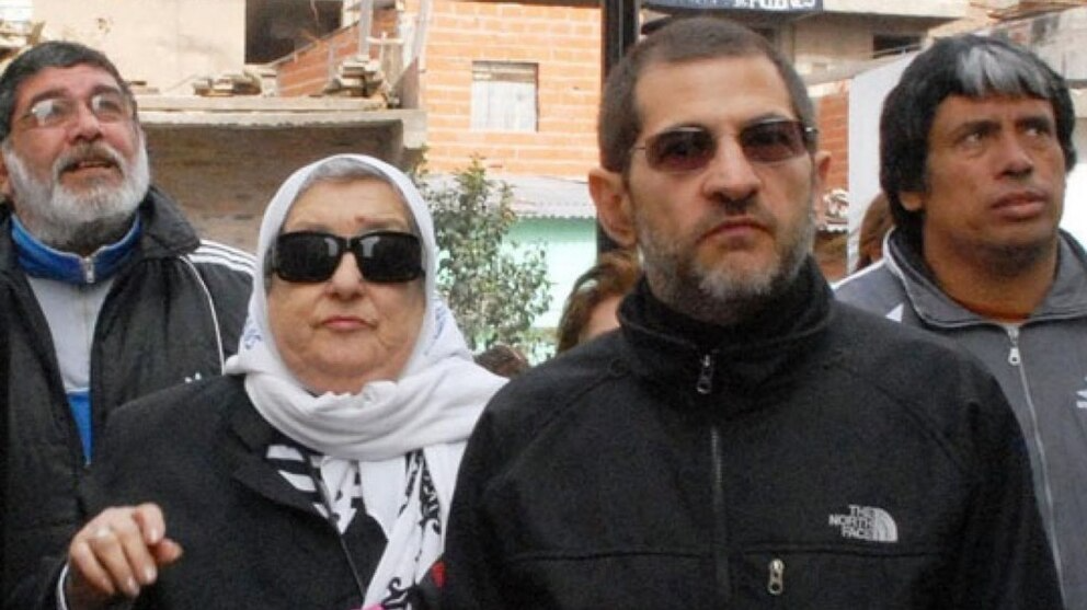 Hebe de Bonafini junto a Sergio Schoklender.