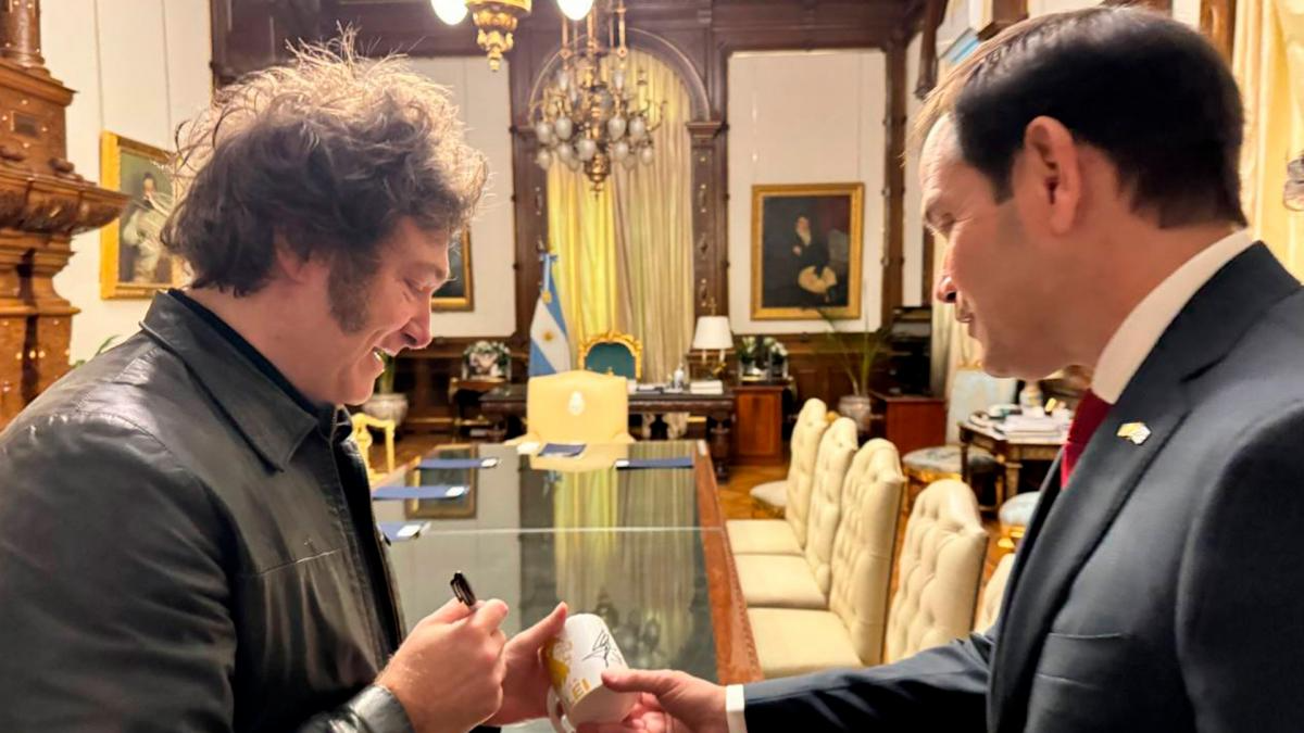 Javier Milei and Marco Rubio.