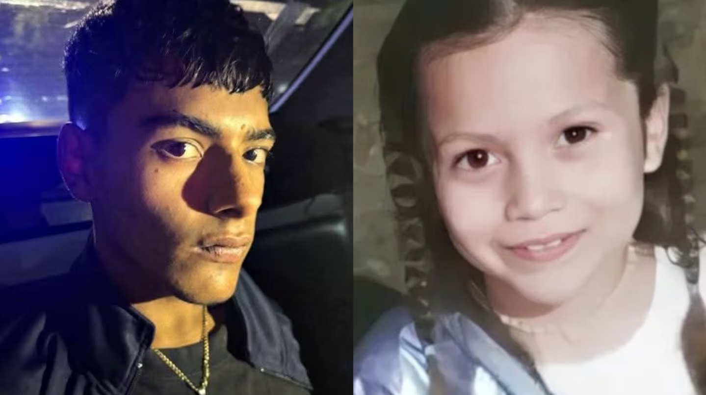 Kim Gómez y el delincuente asesino condenado.