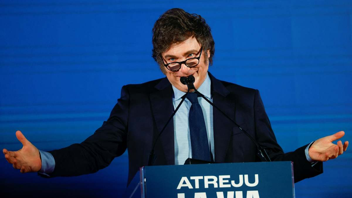 The president, Javier Milei.