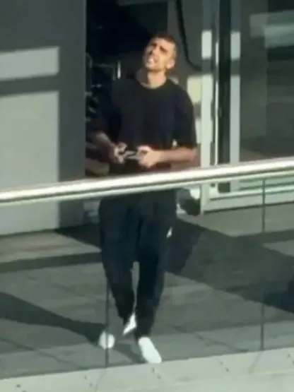 Rodri controlling his drone