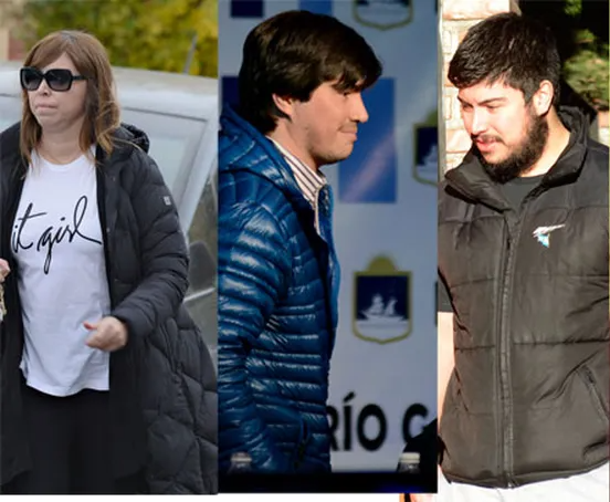 Luciana, Leandro y Martín Báez