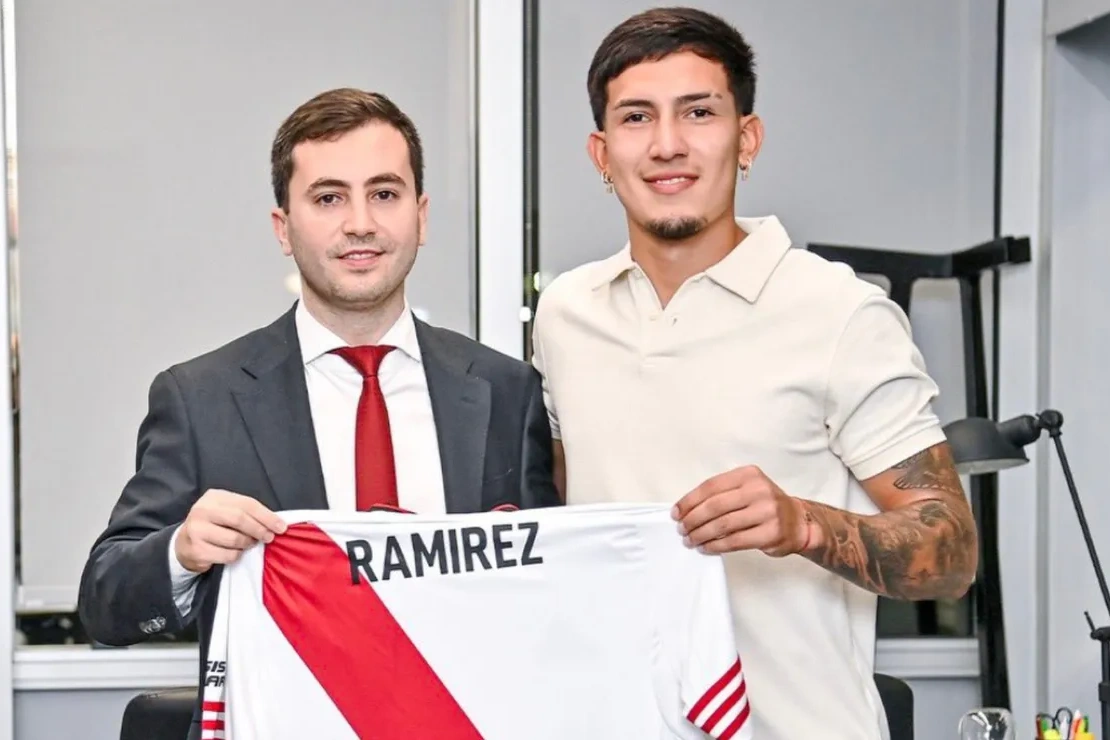 Tobías Ramírez fue presentado oficialmente como refuerzo de River
