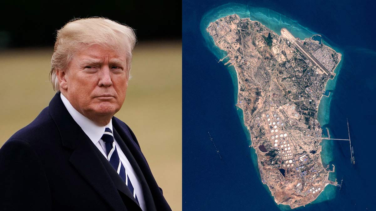 Trump analizar invadir la Isla de Jarg. 
