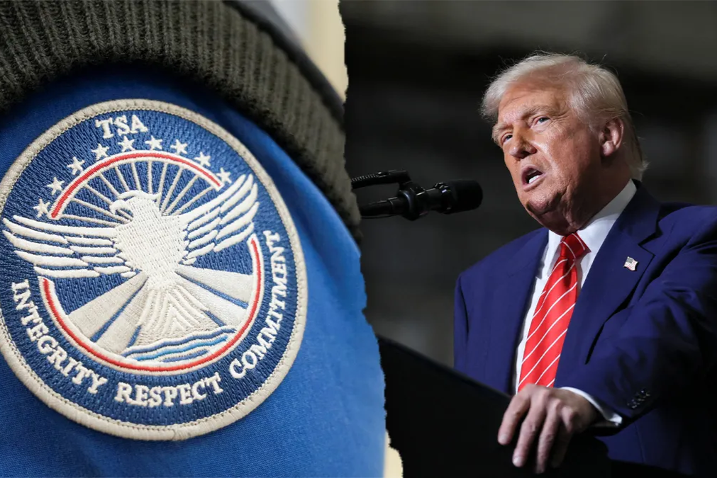 Trump orders payment to TSA agents and avoids an airport crisis caused by Democrats