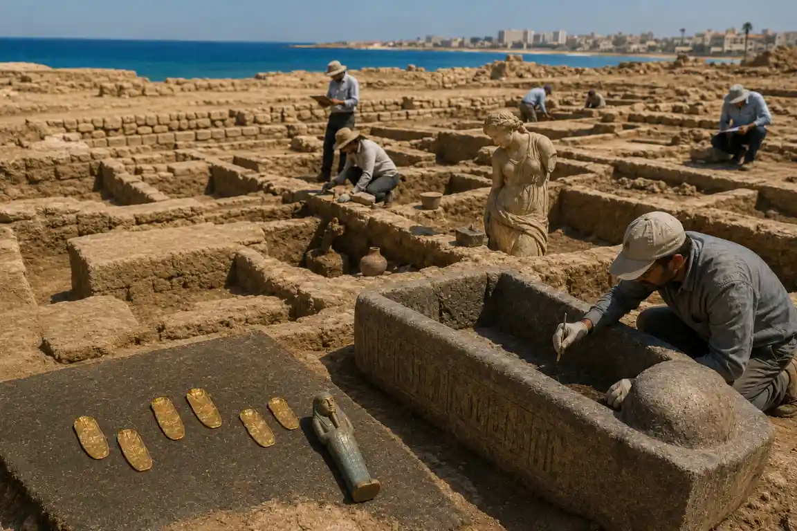 Descubren 18 tumbas antiguas en la costa mediterránea de Egipto