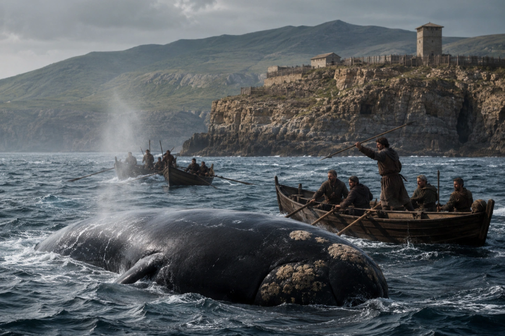 Descubren restos de ballenas en Santander que sugieren cómo era su caza en la Edad Media
