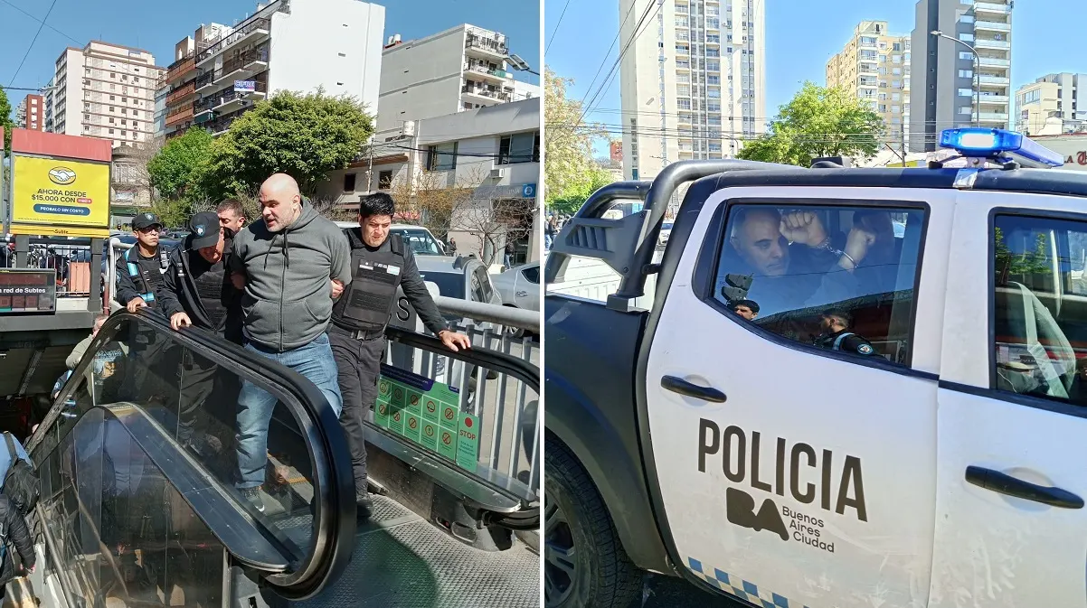 Uno de los detenidos.