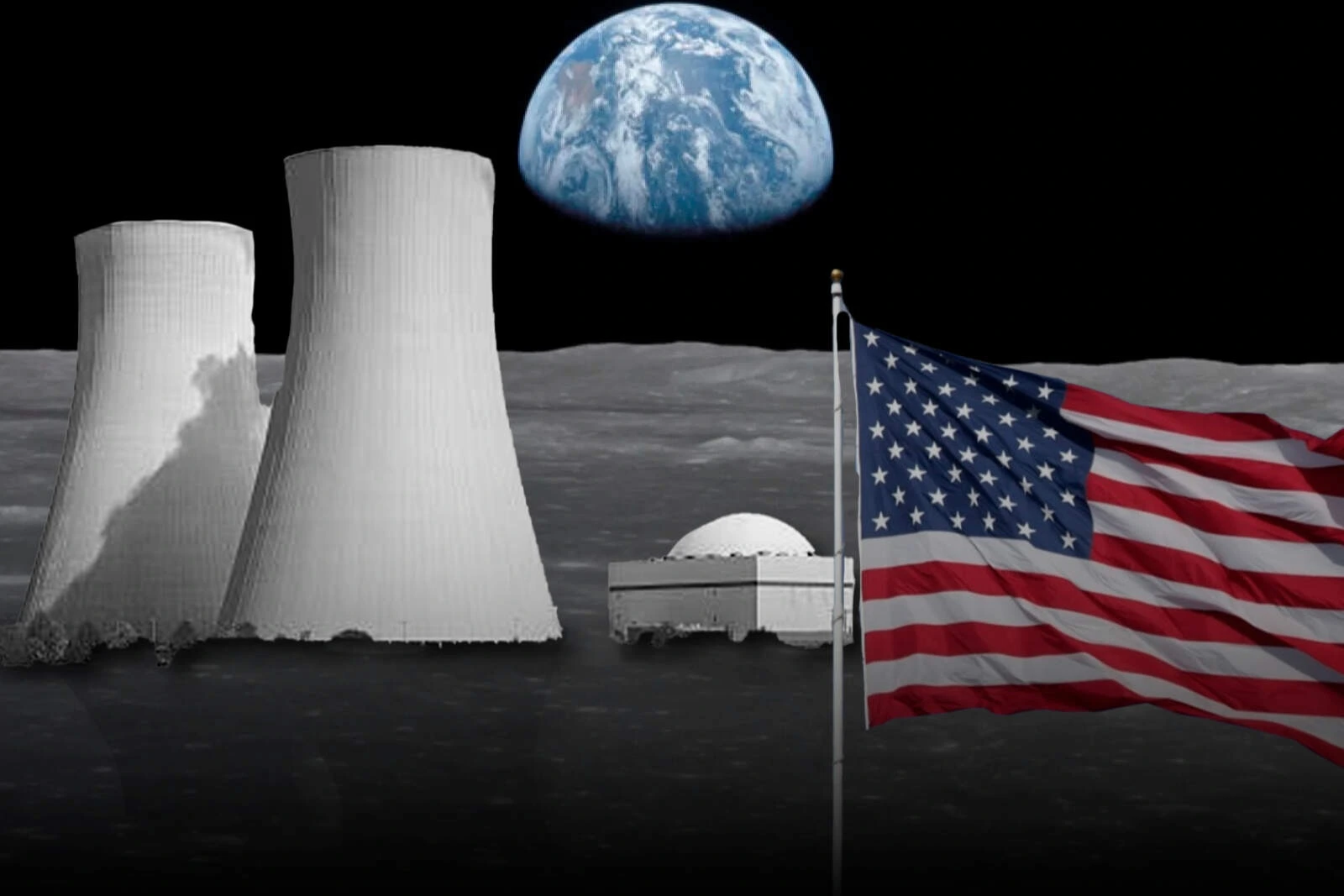 Nuclear reactor on the Moon.