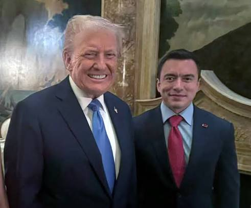 Daniel Noboa with Donald Trump