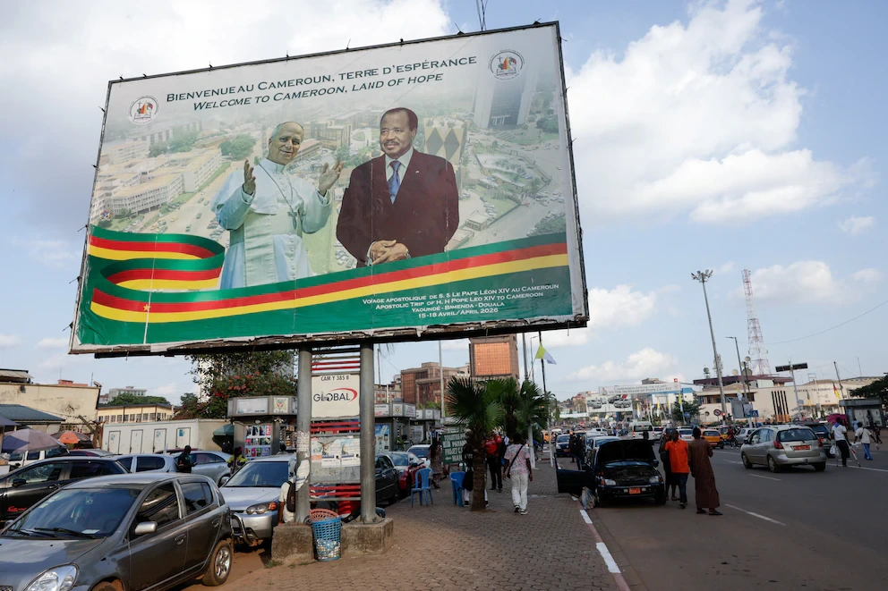 An announcement in a Cameroonian city by Pope Leo XIV and Cameroonian President Paul Biya