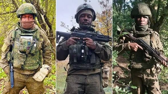 Mercenarios africanos peleando por Rusia