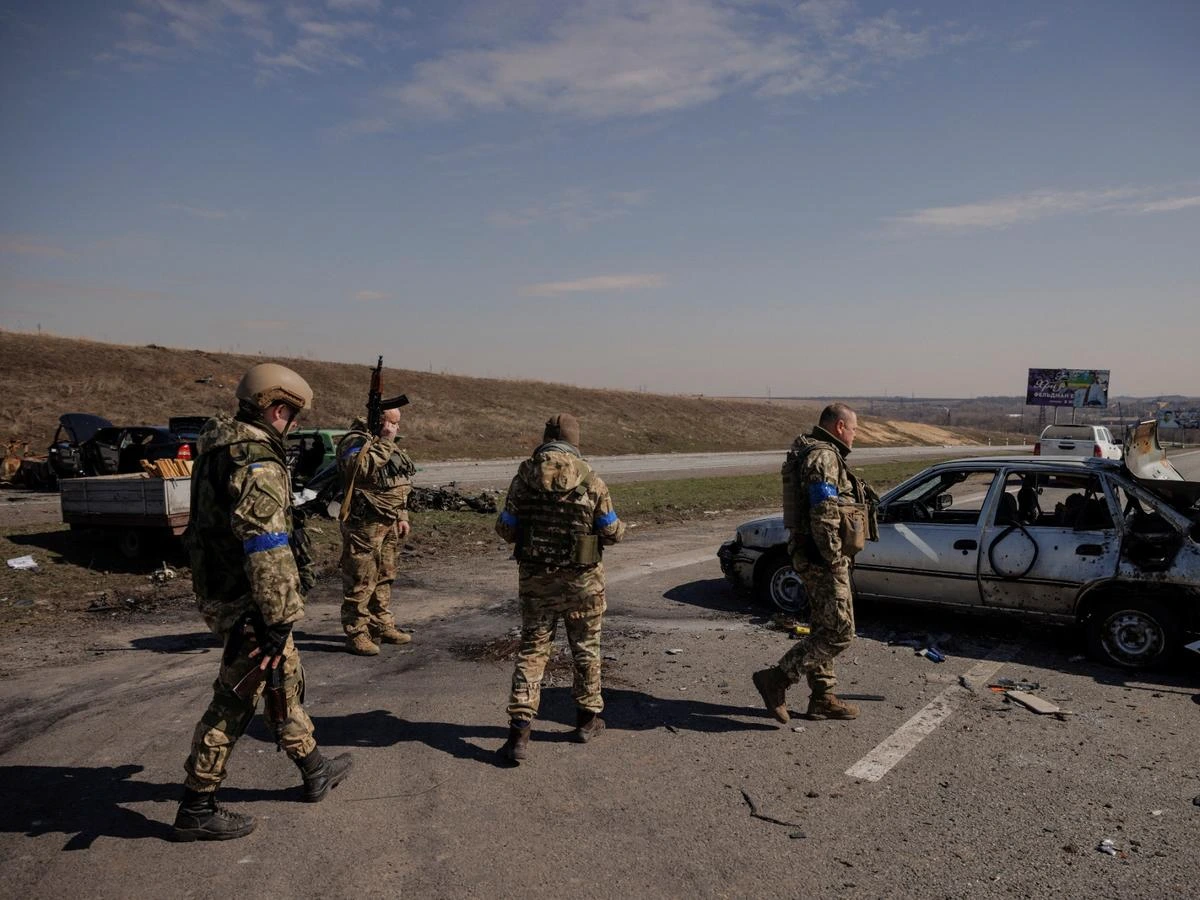 Soldados del ejercito ucraniano