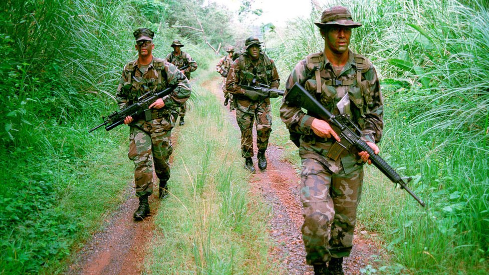 Soldados estadounidenses del Comando del Sur