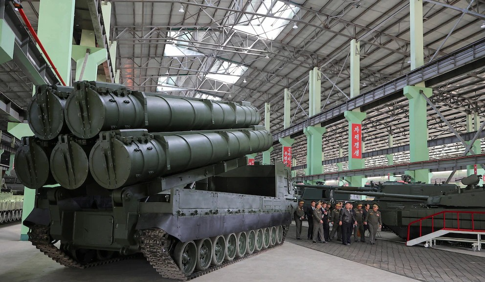 Un vehiculo tiramisiles de Corea del Norte