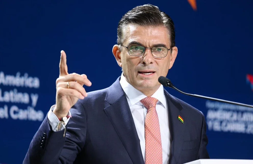 El presidente boliviano Rodrigo Paz