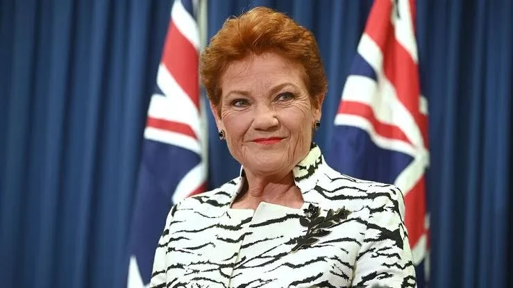 La lider del partido One Nation Pauline Hanson
